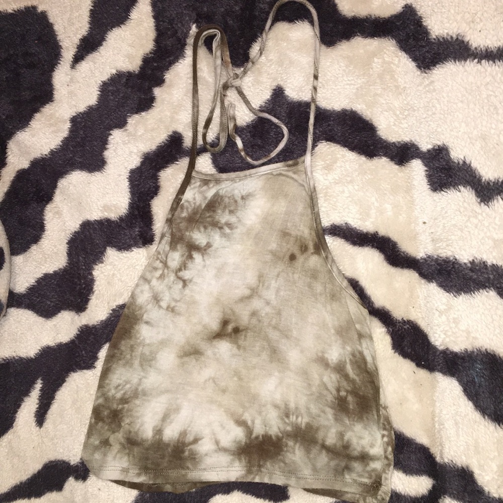 Size Small green halter top